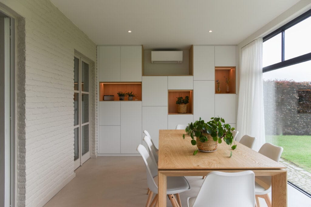 aanbouw met warmtepomp